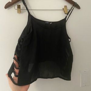 Brandy Melville Black cut off Tank
